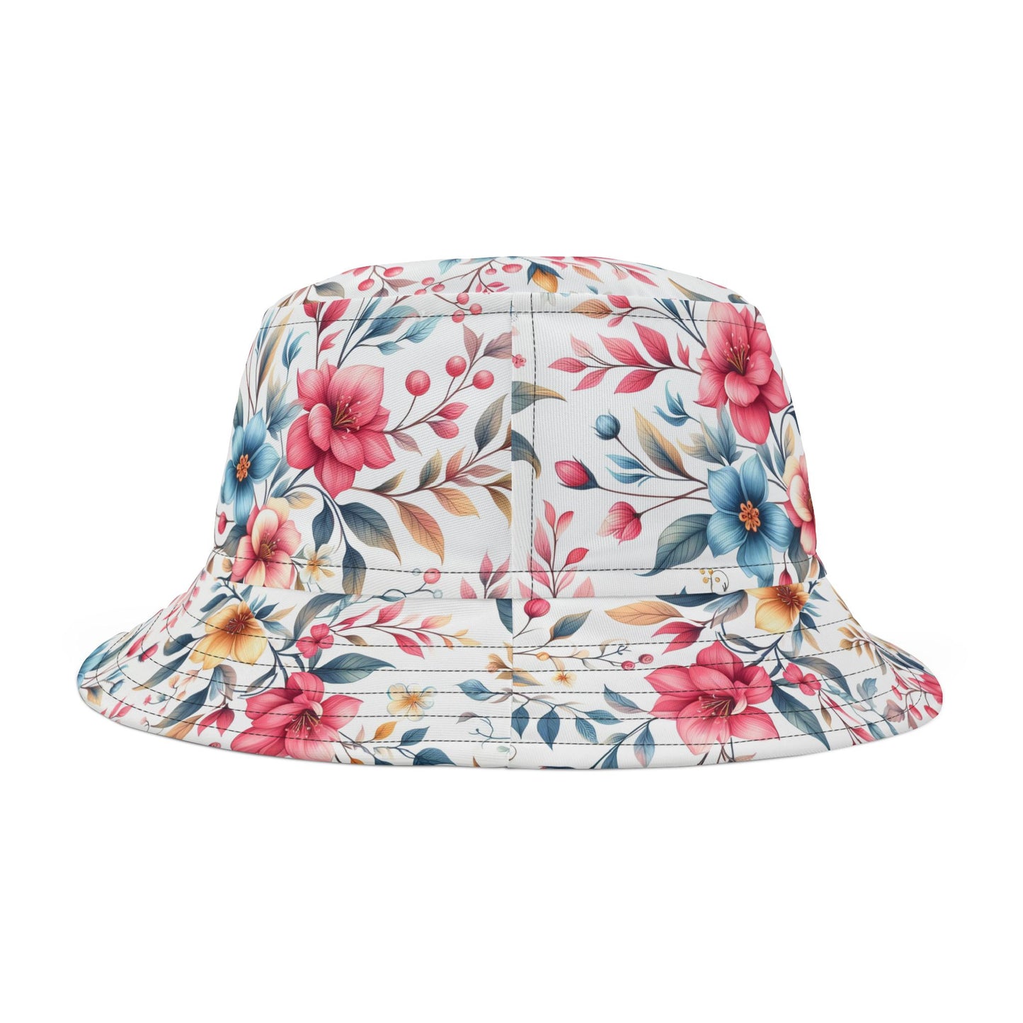 Floral Bucket Hat, Summer Accessory, Beach Wear, Gift for Her, Vacation Style, Trendy Sun Hat