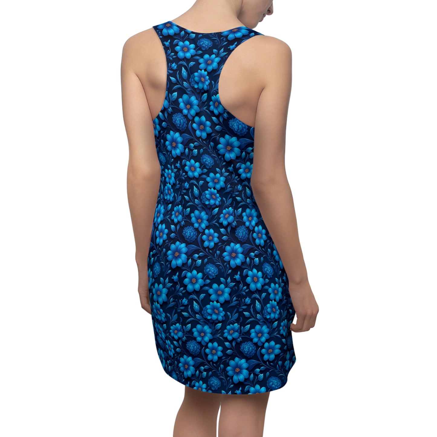 Floral Print Racerback Dress - Soft Summer Style, Perfect for Casual Outings, Beach Days, Parties, Festivals, and Everyday Wear