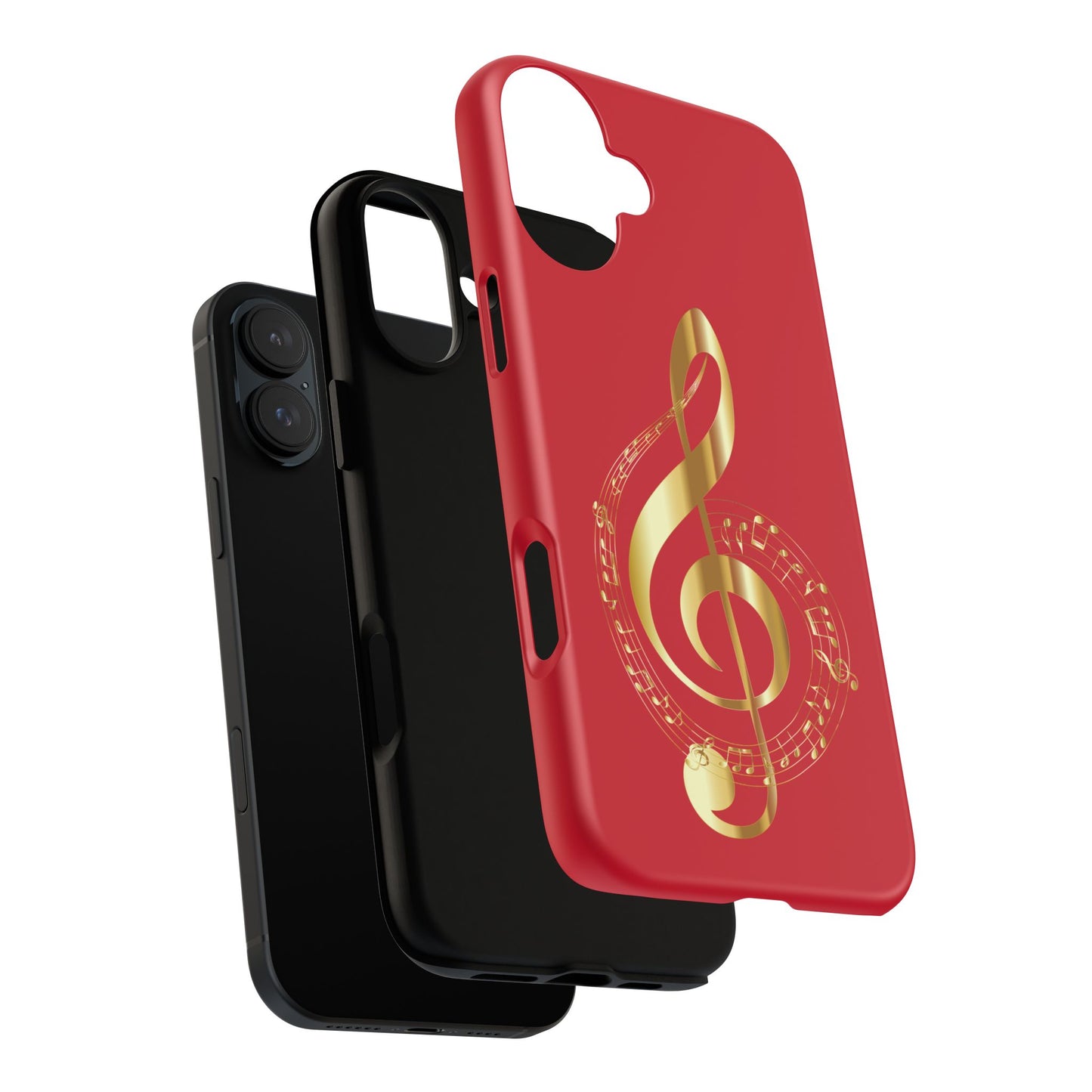 Tough Cases - Red Musical Note