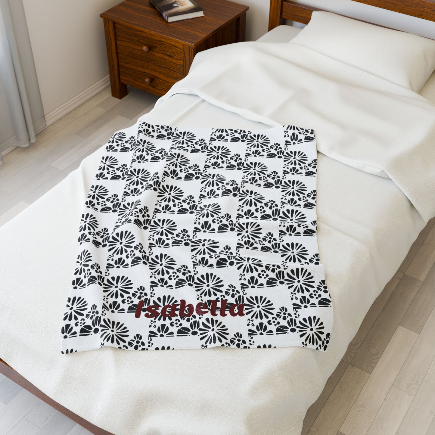 Cozy Personalized Plush Blanket Sophia
