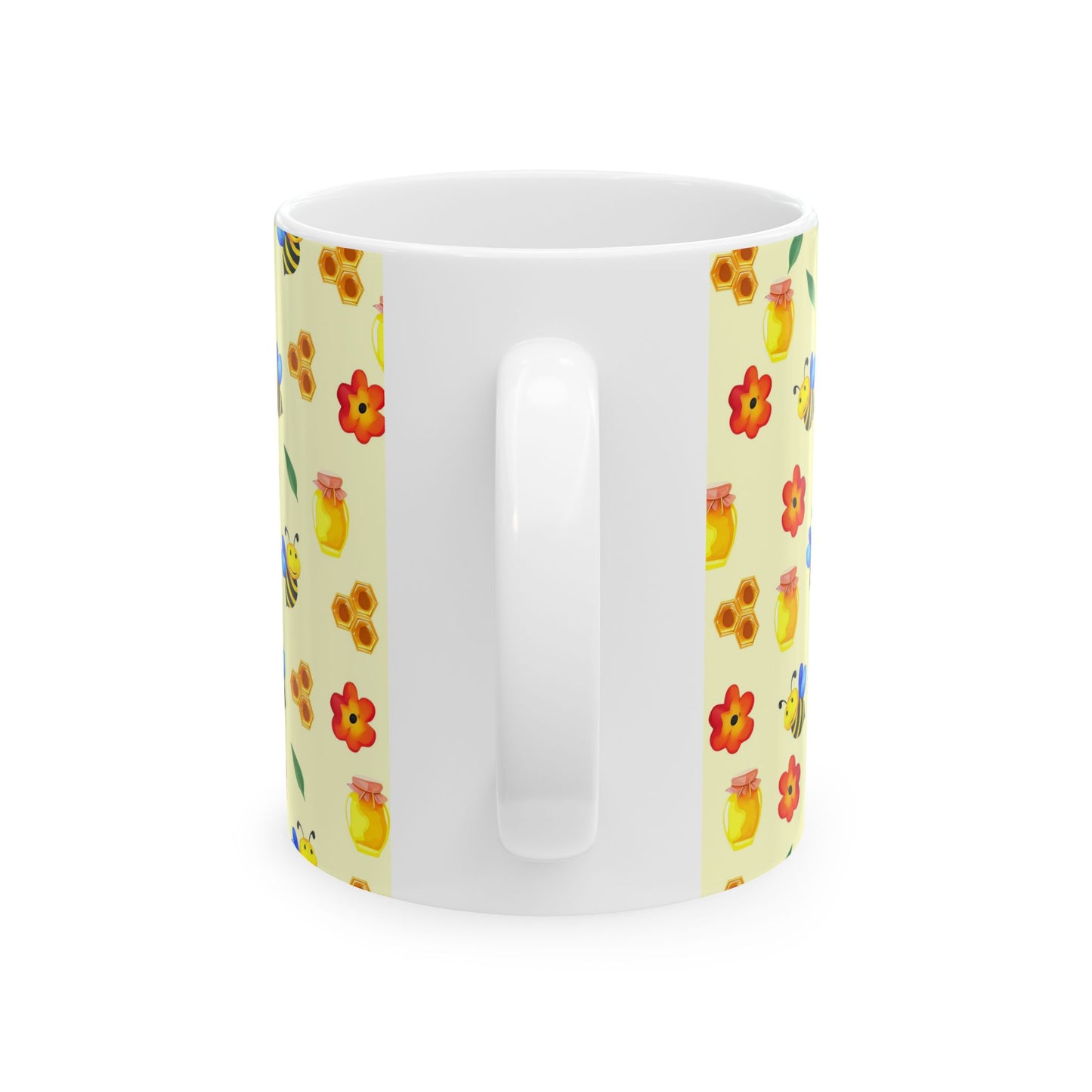 Bee Themed Ceramic Mug - Cute Honey Bee Design, Perfect Gift for Bee Lovers