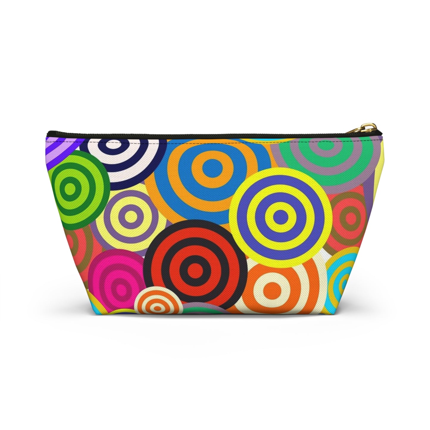 Colorful Circle Accessory Pouch | Cosmetic Bag, Makeup Organizer, Travel Pouch, Fun Gift, Party Favor