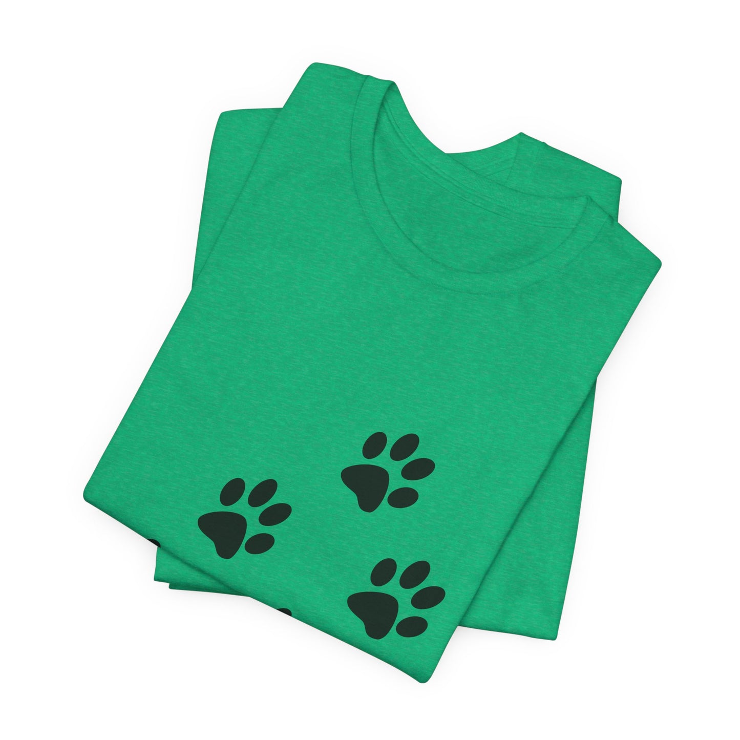Paw Print Short Sleeve Tee | Unisex Animal Lover Shirt, Pet Owner Gift, Casual Wear, Gifts for Dog Lovers, Comfortable T-Shirt