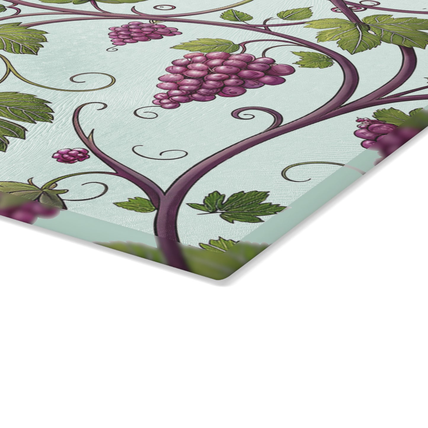 Elegant Grape Vine Glass Cutting Board, Kitchen Decor, Chef Gift, Housewarming Present, Wine Lover's Accessory