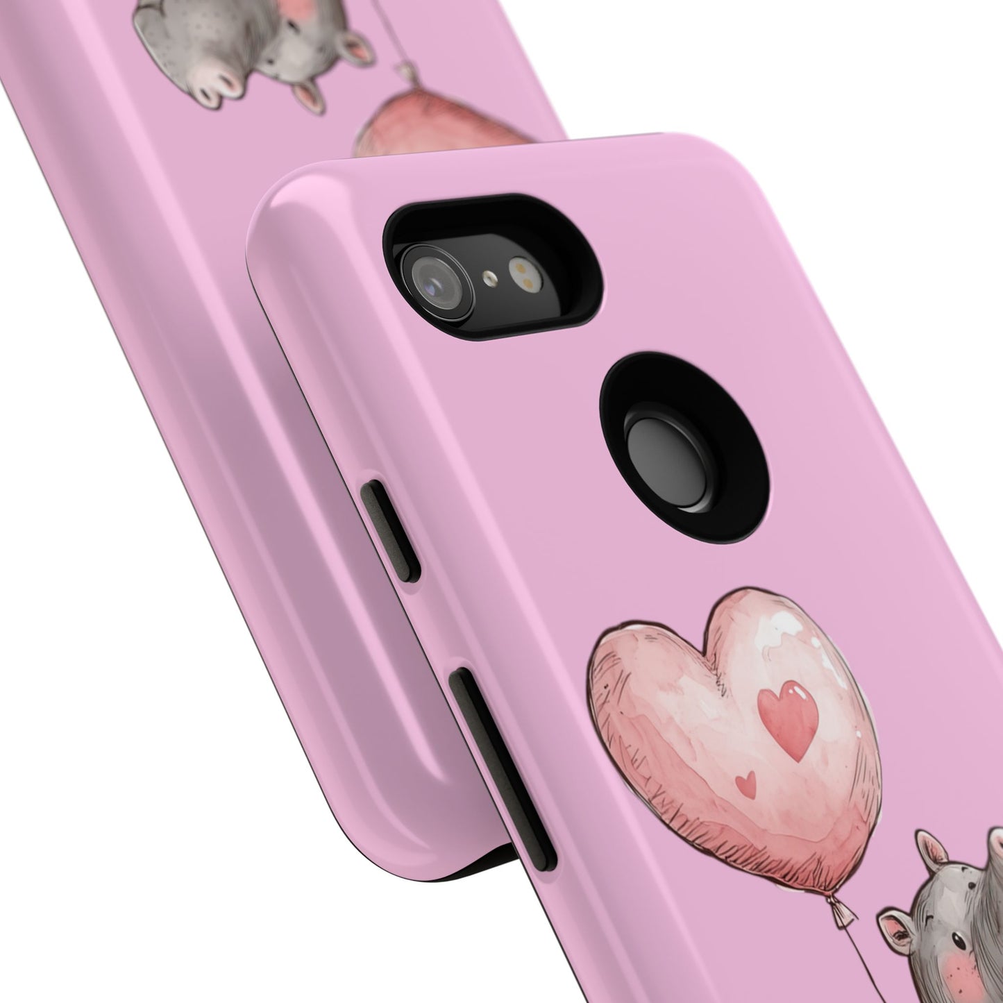 Cute Hippo Phone Case | Good Vibes, Gift for Friends, Cute Phone Accessories, Animal Lover Gift, Happy Phone Cover