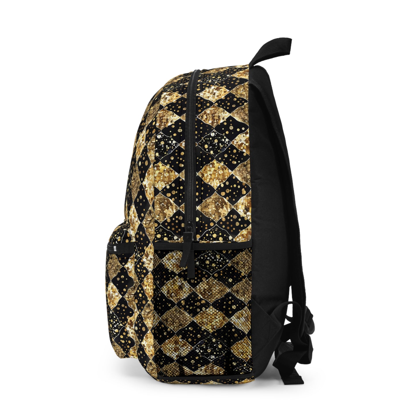 Stylish Geometric Backpack, Trendy School Bag