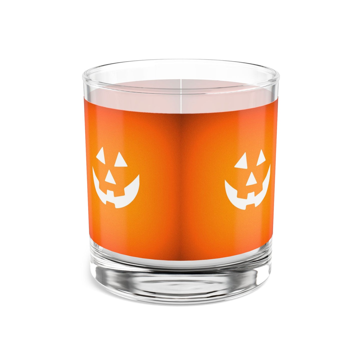 Halloween Pumpkin Rocks Glass, 10oz Halloween Drinkware, Festive Bar Glass, Trick or Treat Party Glass, Fall Decor for Spooky Season