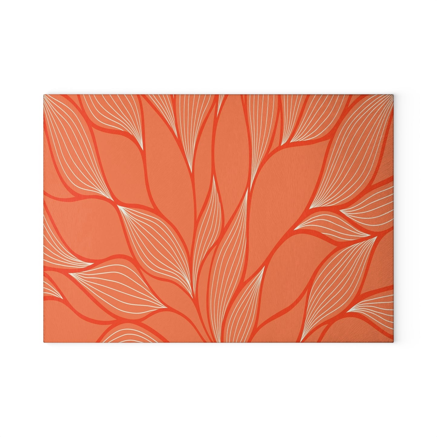 Elegant Floral Design Glass Cutting Board - Perfect for Weddings, Housewarming, or Any Culinary Enthusiast