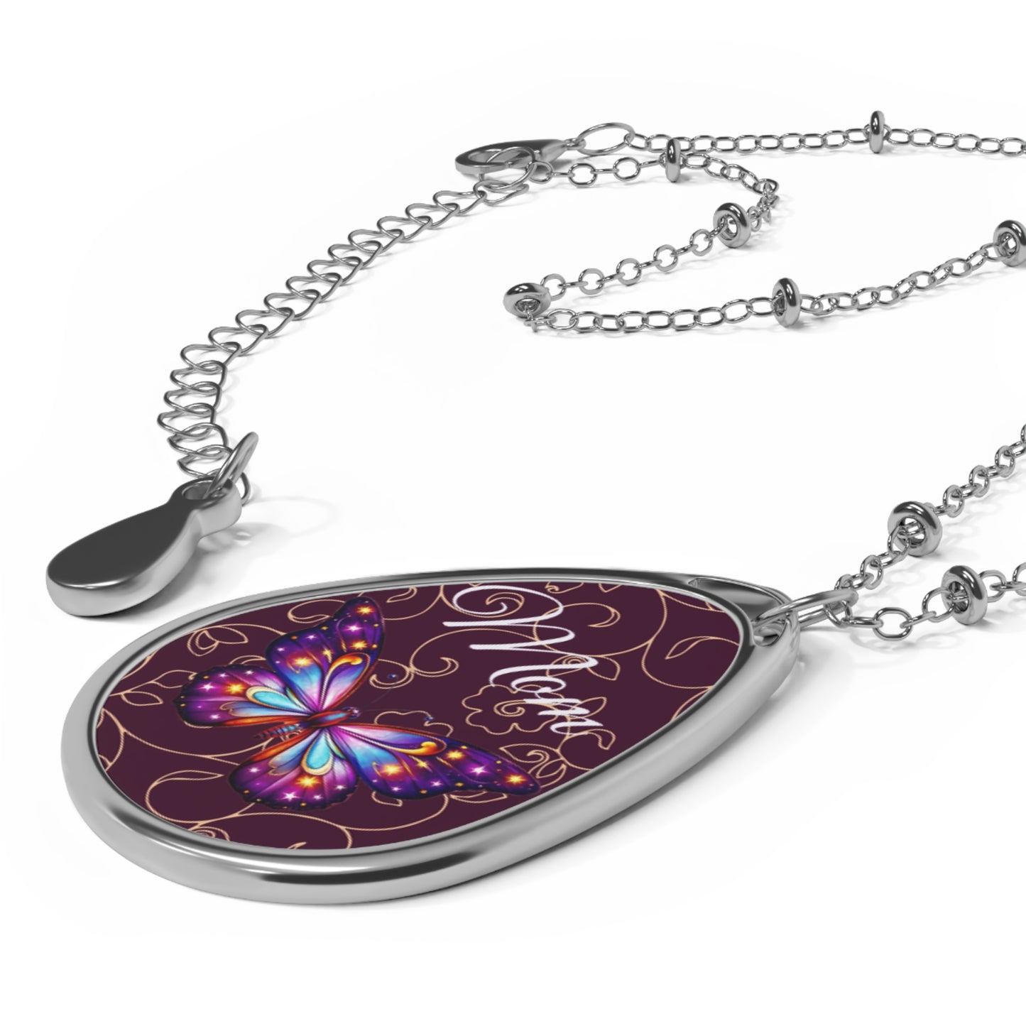 Elegant Butterfly Mom Necklace - Meaningful Jewelry Gift for Mother