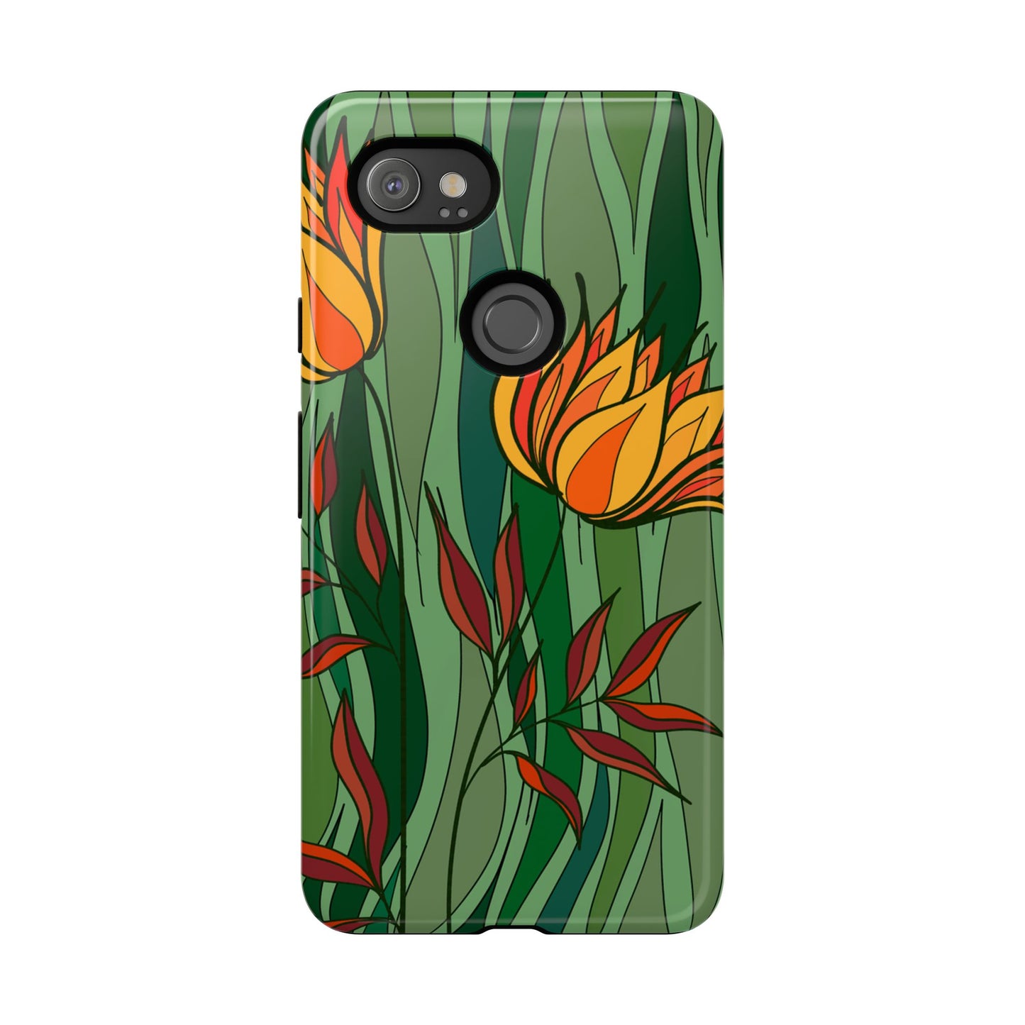 Vibrant Floral Phone Case, Nature-Inspired Tough Case, Eco-Friendly Cover, Unique Gift for Nature Lovers, Spring Decor