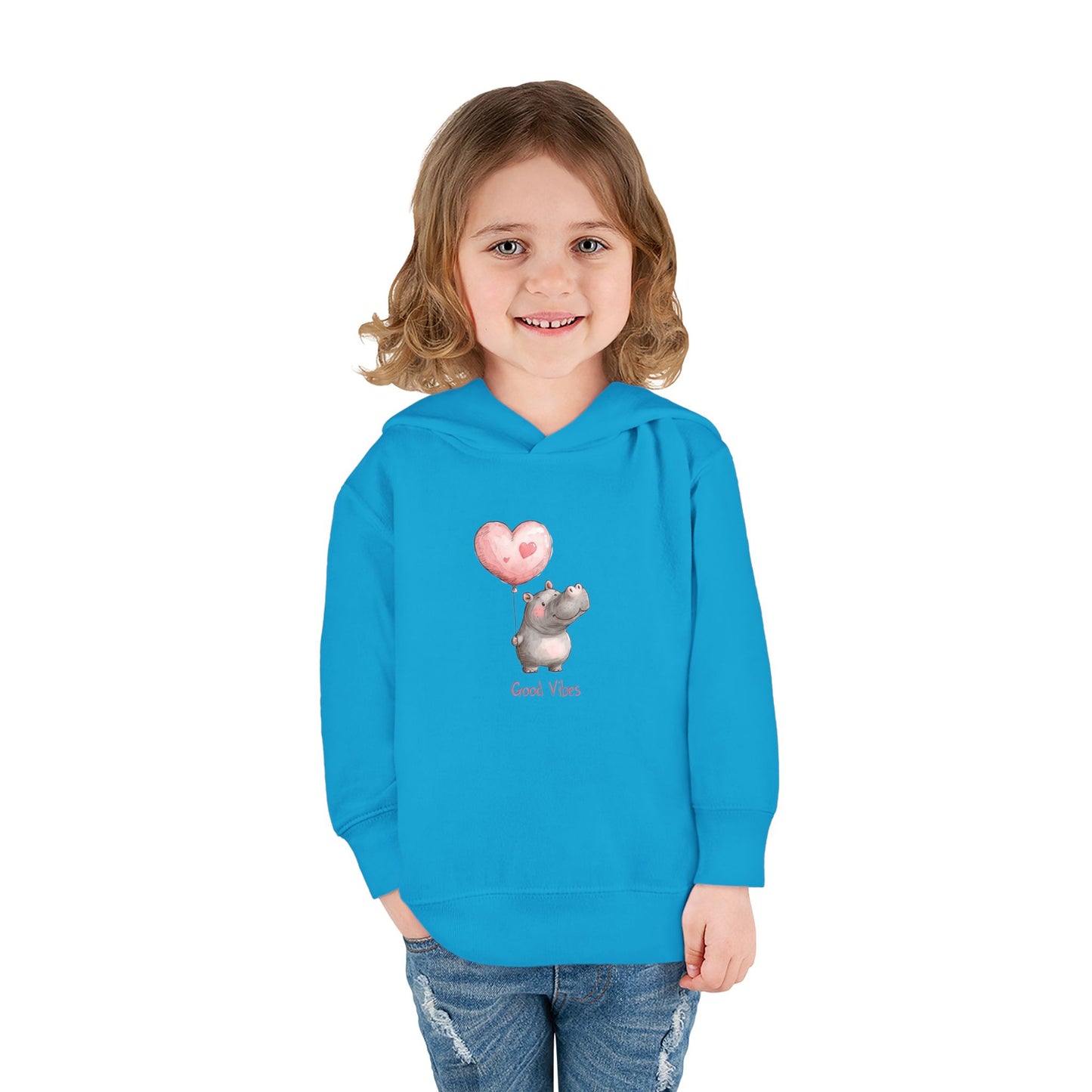 Good Vibes Toddler Hoodie, Cute Kids Pullover, Fleece Jacket, Fun Gifts for Toddlers, Baby Shower Present, Birthday Outfit