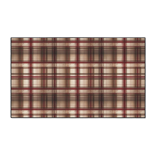 Plaid Floor Mat — Heavy-Duty Non-Slip Rug for Entryway, Kitchen & Mudroom