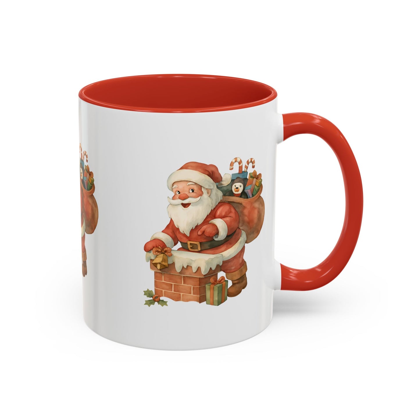 Festive Santa Coffee Mug, Holiday Gift, Christmas Decorations, Cozy Kitchen, Unique Mug, Santa-Themed Drinkware