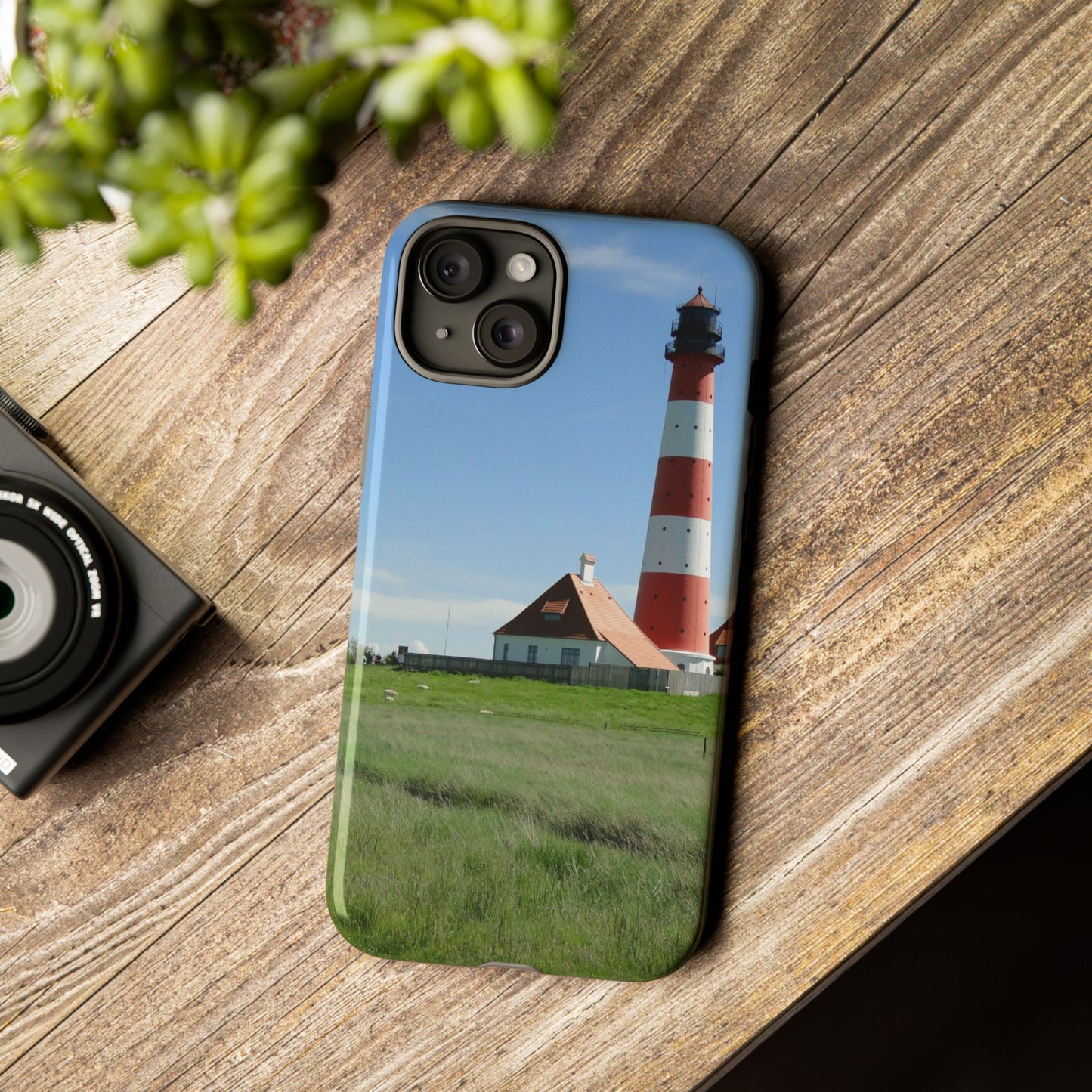 Lighthouse Phone Case - Coastal Vibes, Nautical Gift, Ocean Lover Accessory, Beach Aesthetic, Customizable Design
