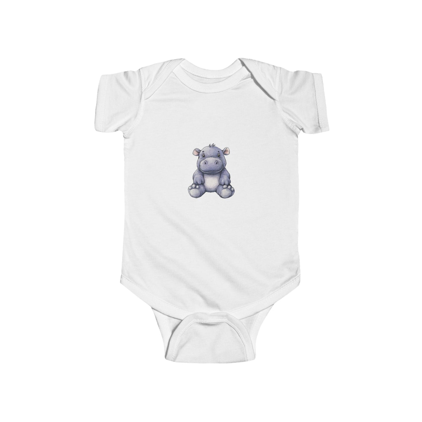 Cute Hippo Infant Bodysuit, Baby Shower Gift, Toddler Outfit, Newborn Apparel, Cute Animal Wear, Infant Clothing