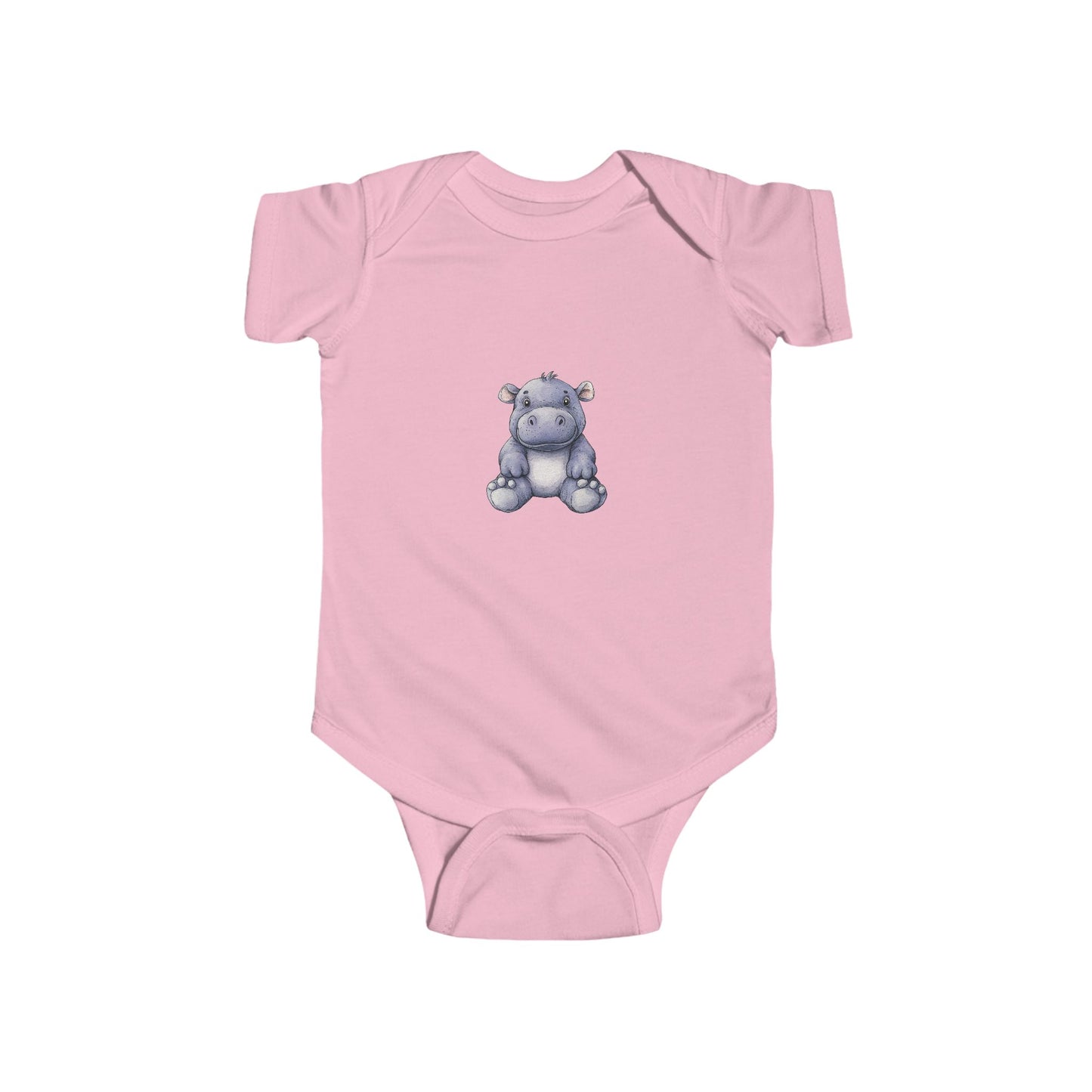Cute Hippo Infant Bodysuit, Baby Shower Gift, Toddler Outfit, Newborn Apparel, Cute Animal Wear, Infant Clothing