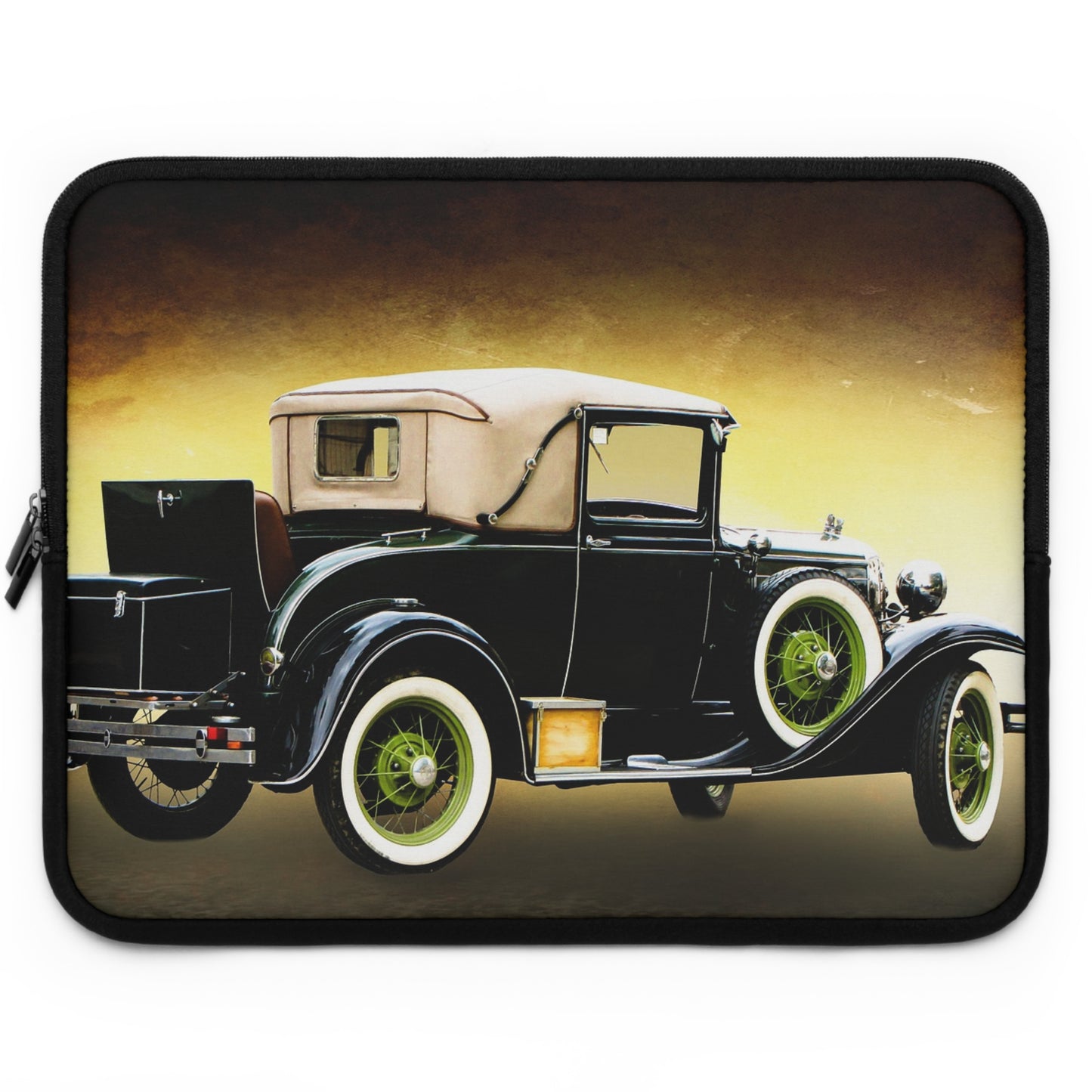 Vintage Car Laptop Sleeve - Perfect Gift for Auto Enthusiasts, Tech Accessories, Travel Essentials, Back to School