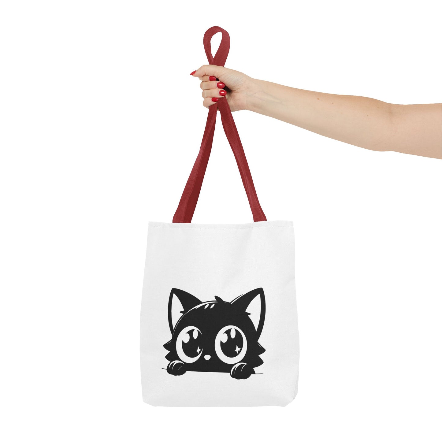 Adorable Cat Face Tote Bag | Cute Kitten Shopping Bag | Gift for Cat Lovers | Everyday Use | Eco-Friendly Accessory