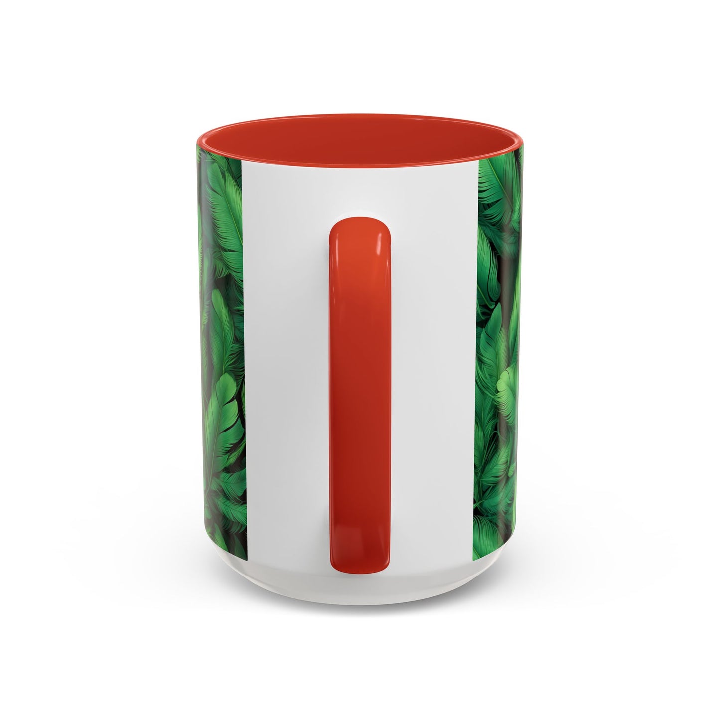 Tropical Leaf Coffee Mug - Green Botanical Drinkware, Ideal Gift for Nature Lovers, Home Decor, Tropical Theme, Eco-Friendly Beverage