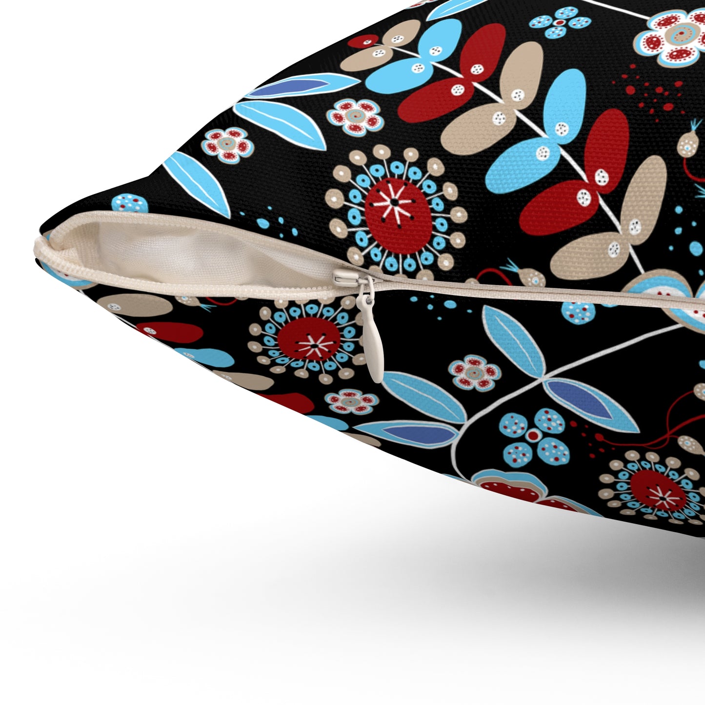 Floral Print Throw Pillow, Modern Decorative Cushion, Cozy Home Accent, Gift for Housewarming, Bohemian Style Decor