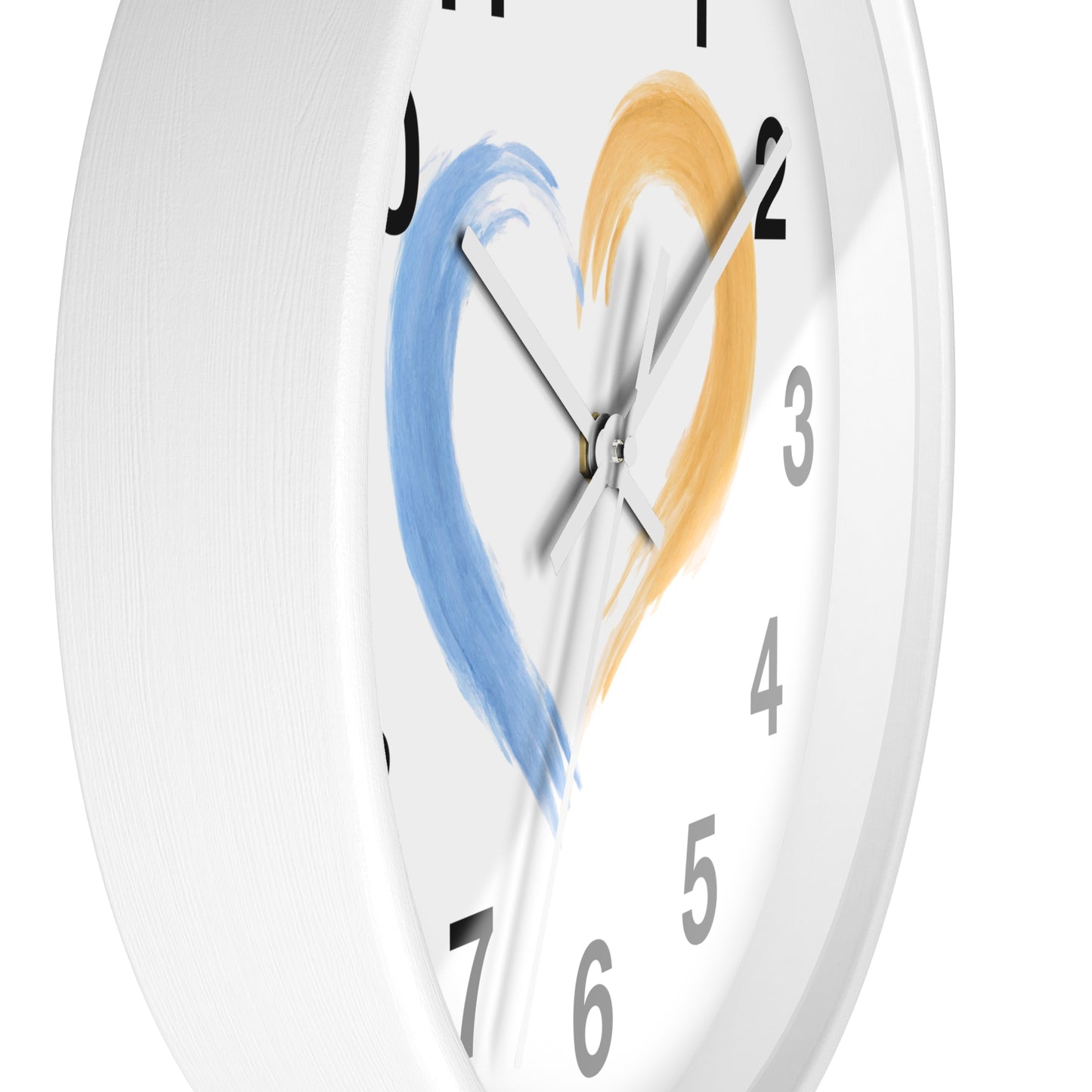 Heart-Shaped Wall Clock, Love Decor, Gift for Couples, Wedding & Anniversary, Home and Office Wall Art, Romantic Timepiece