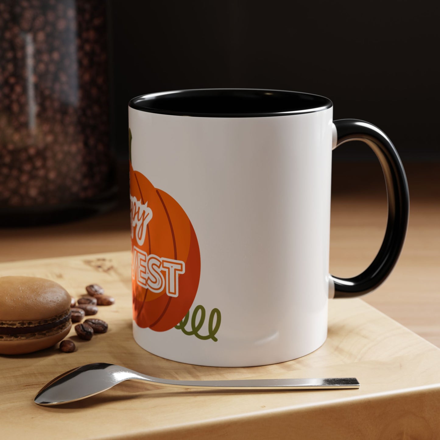 Happy Harvest Pumpkin Coffee Mug, Fall Mug, Seasonal Decor, Gift for Coffee Lovers, Autumn Vibes, Halloween Decoration