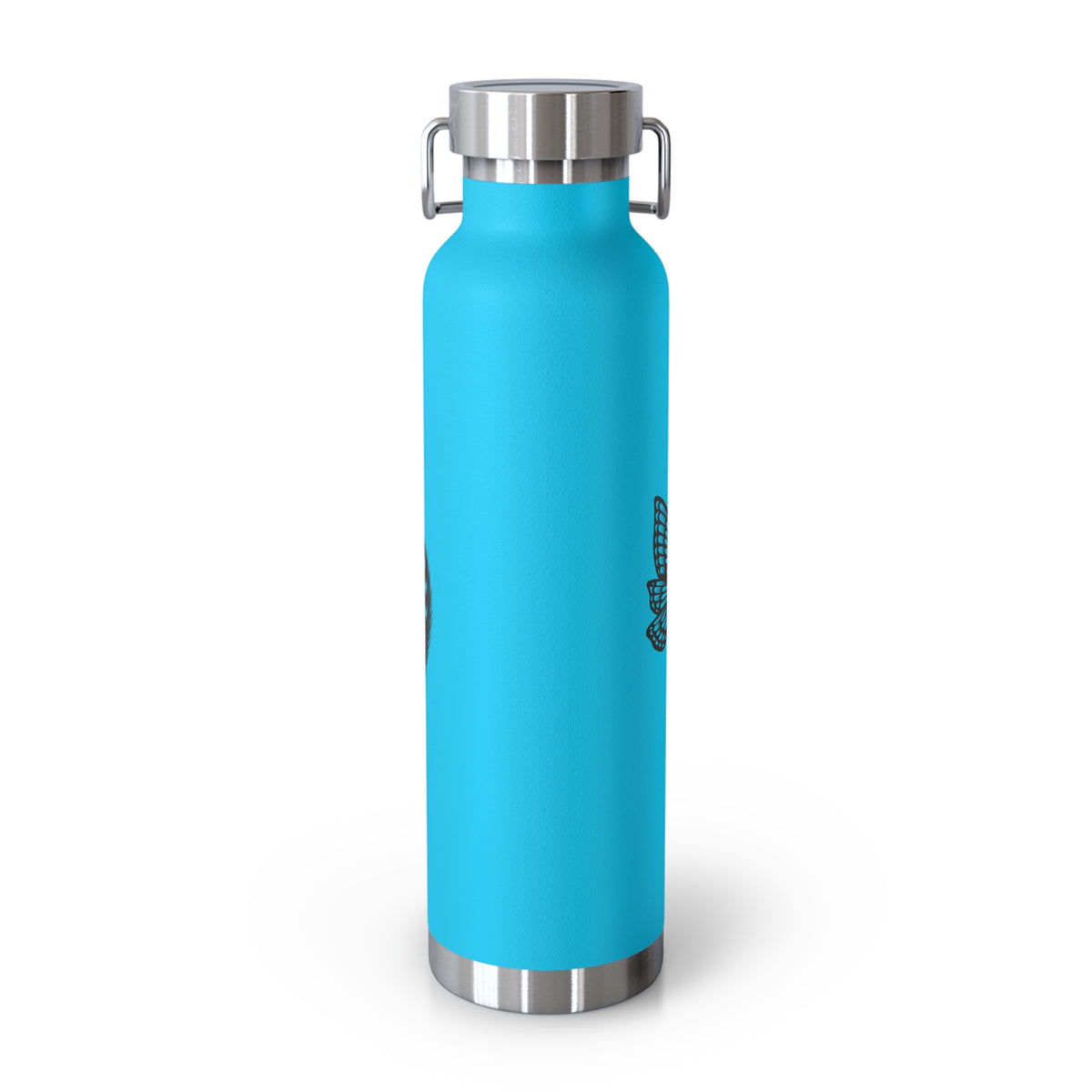 Cat and Butterfly Insulated Water Bottle - 22oz insulated bottle
