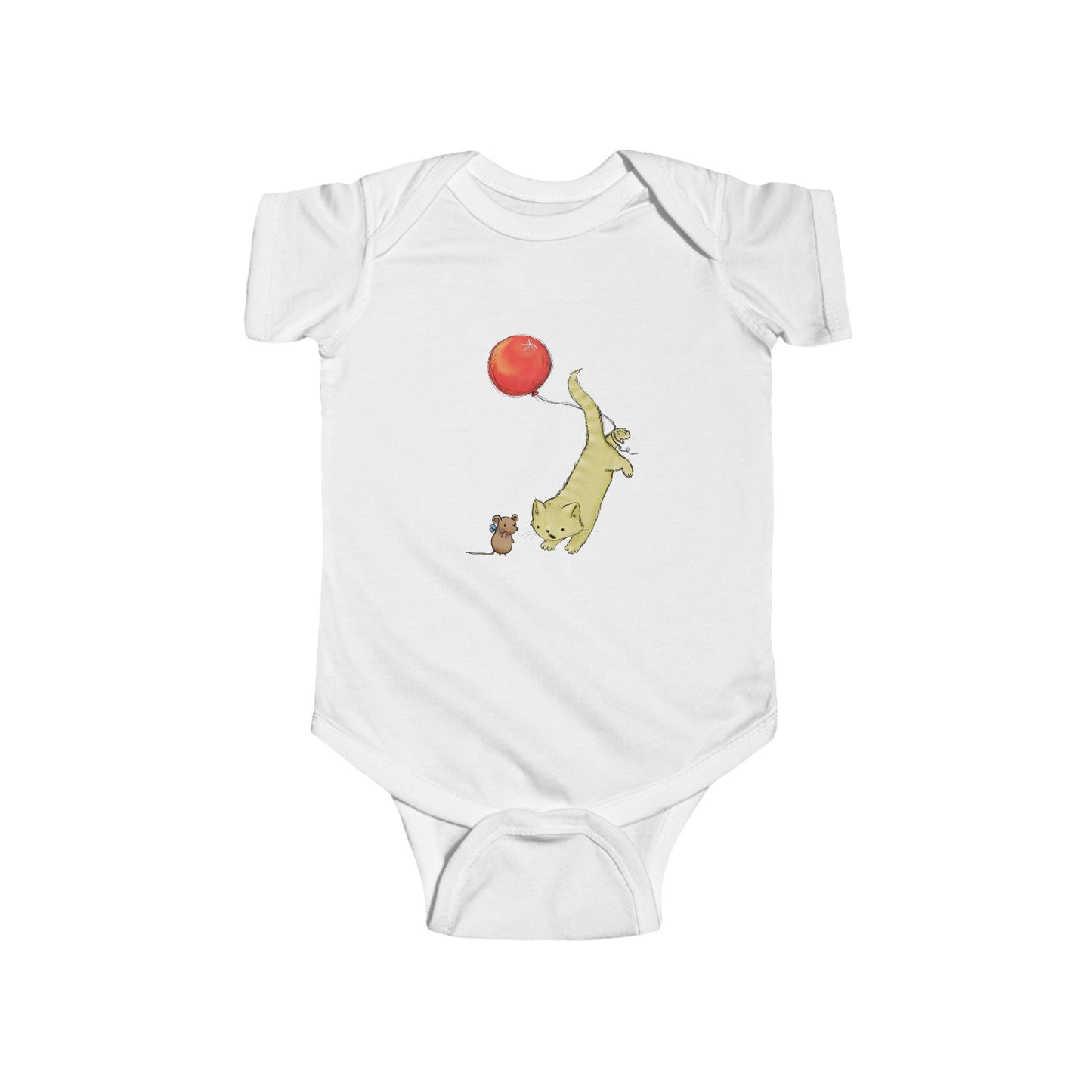 Adorable Animal Balloon Infant Bodysuit - Cute Baby Outfit, Baby Shower Gift, Newborn Clothing, Toddler Apparel, Fun Kids Gift