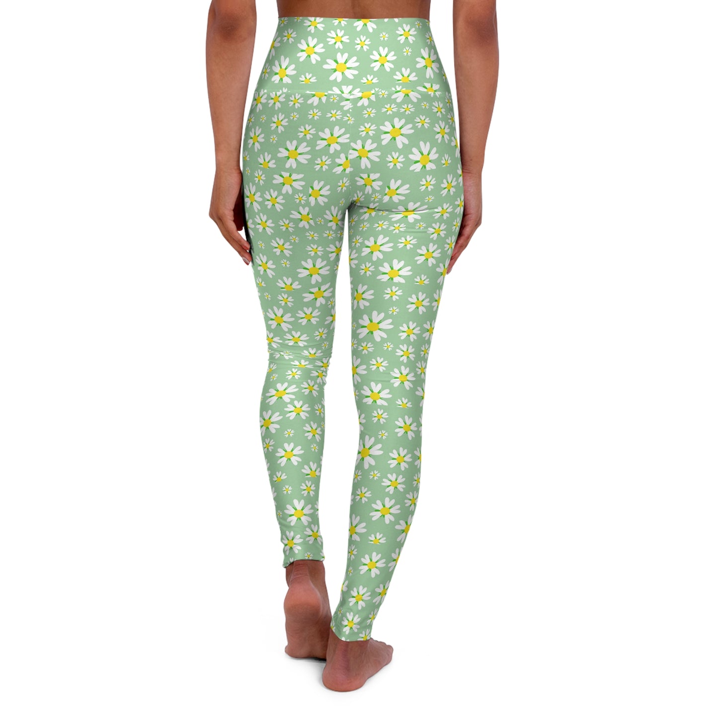 Floral High Waisted Yoga Leggings, Comfortable Activewear, Fitness Leggings, Yoga Pants, Gift for Her, Spring Fashion
