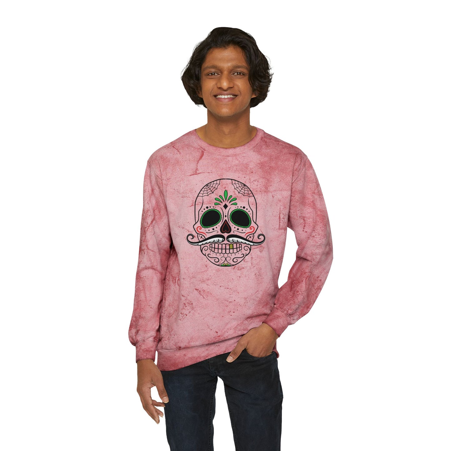 Sugar Skull Crewneck Sweatshirt, Day of the Dead Apparel