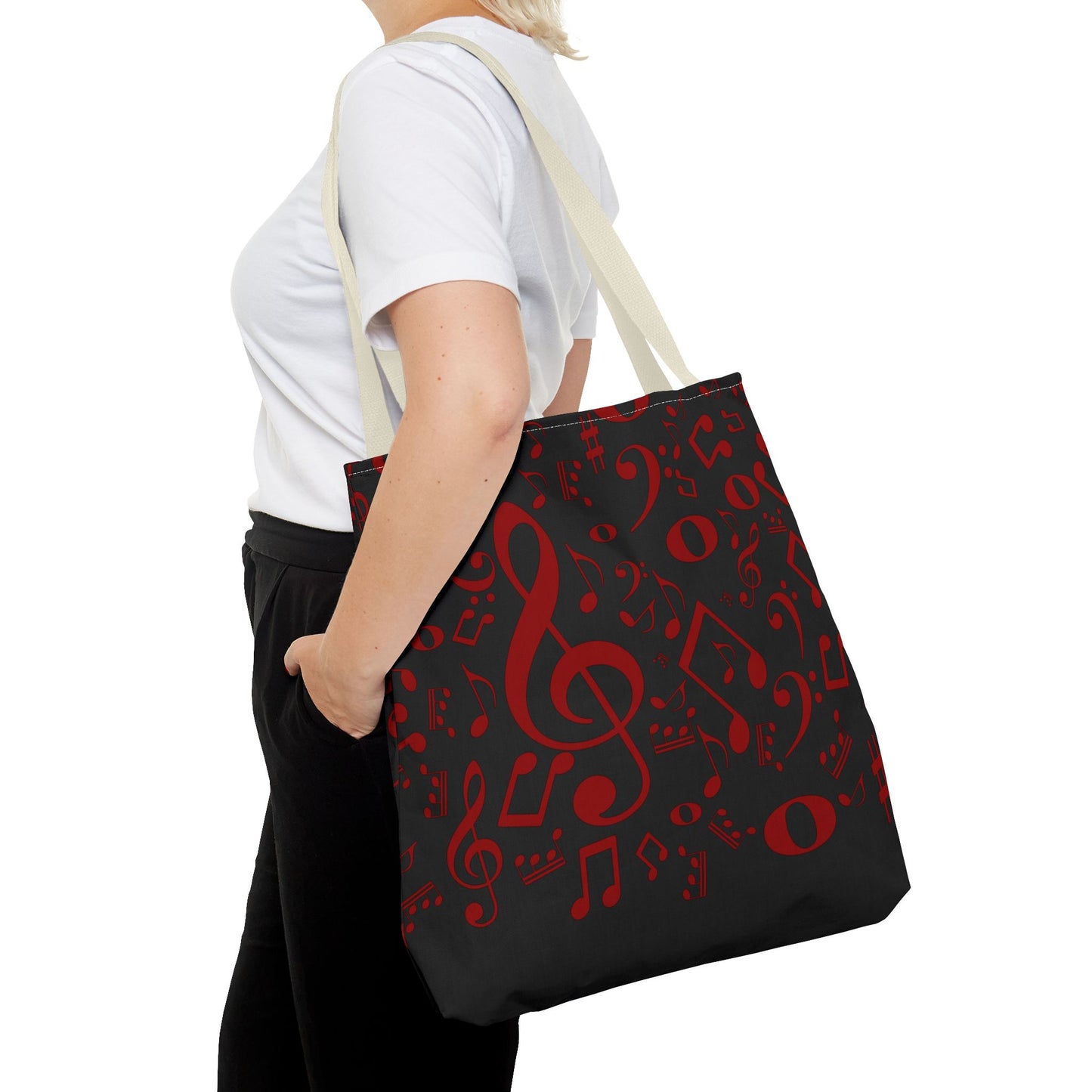 Stylish Music Note Tote Bag, Musical Gifts for Musicians, Eco-Friendly, Concert Accessories, Everyday Use, Unique Gift Idea