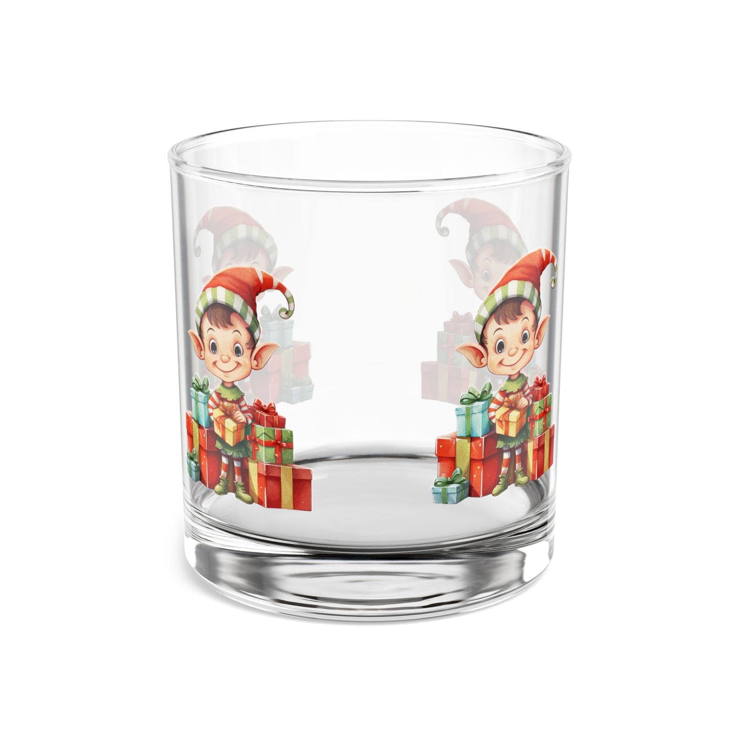 Whimsical Christmas Elf Rocks Glass, 10oz, Fun Holiday Drinkware, Perfect Gift for Elf Lovers, Festive Home Bar Decor, Kids' Party Glass