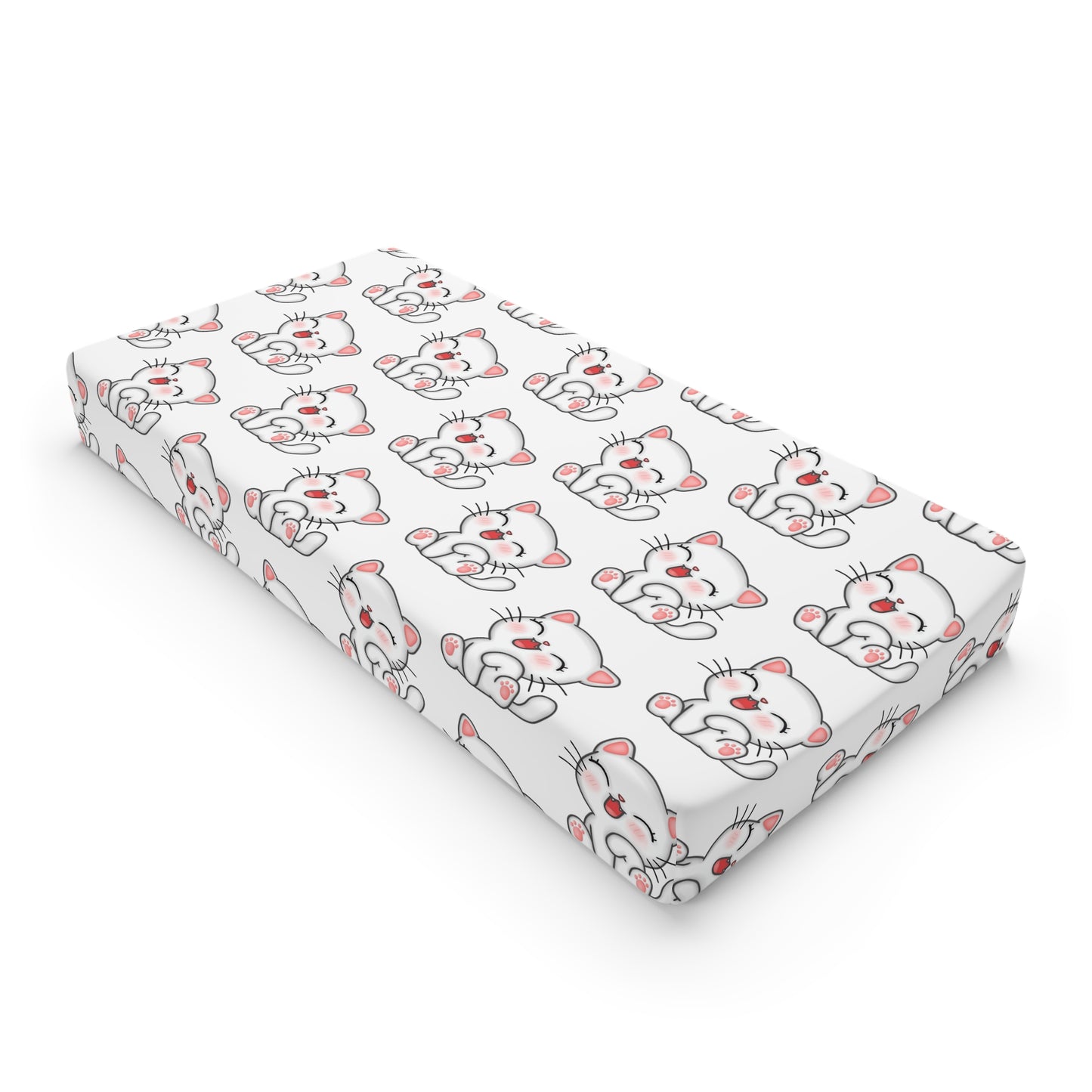 Adorable Baby Changing Pad Cover with Cute Kittens, Nursery Essentials, Baby Shower Gift, Cuddle Time, Infant Bedding