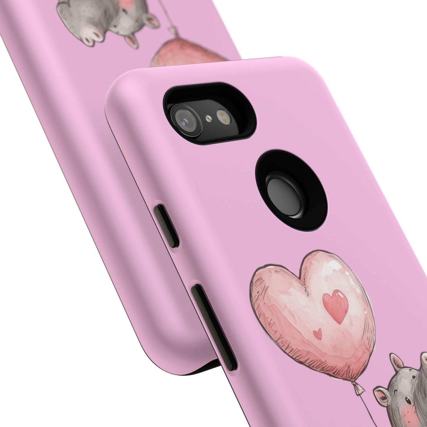 Cute Hippo Phone Case | Good Vibes, Gift for Friends, Cute Phone Accessories, Animal Lover Gift, Happy Phone Cover