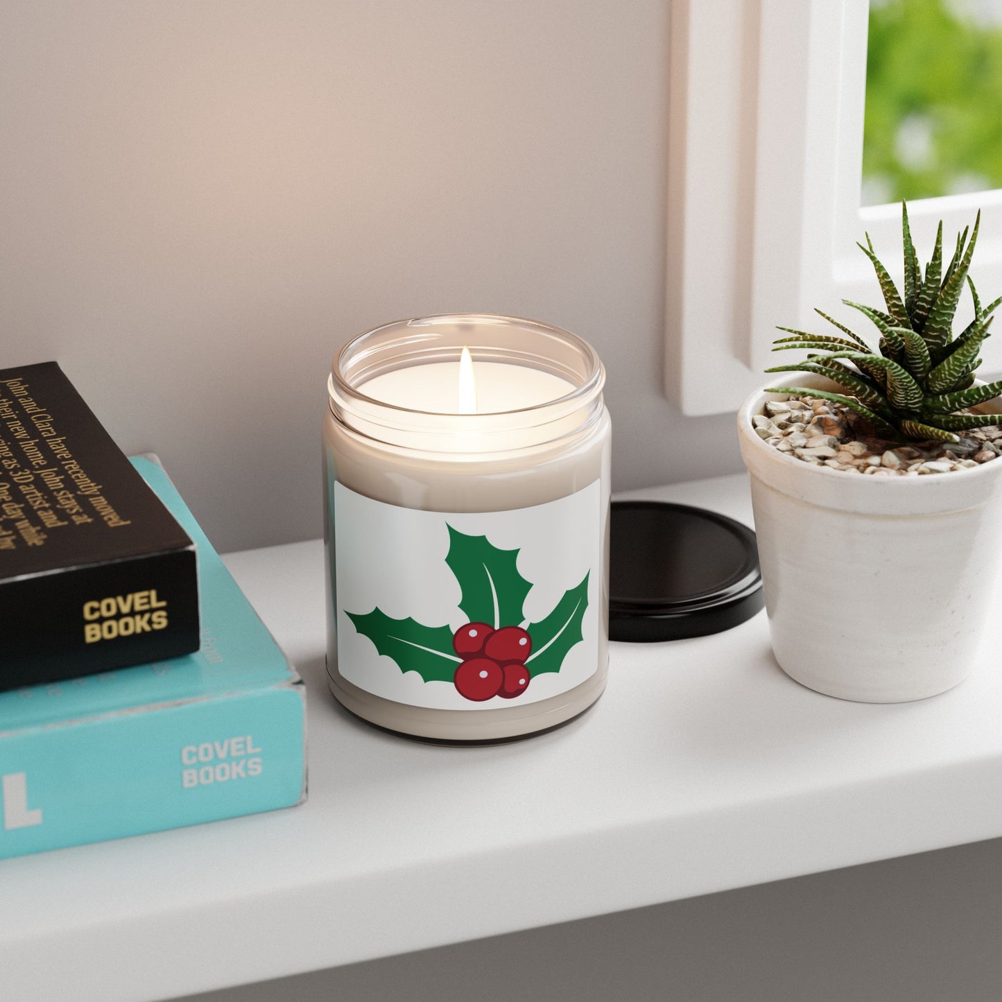 Holiday Scented Soy Candle, Christmas Decor, Aromatherapy Gift, Home Fragrance, Eco-Friendly Candle