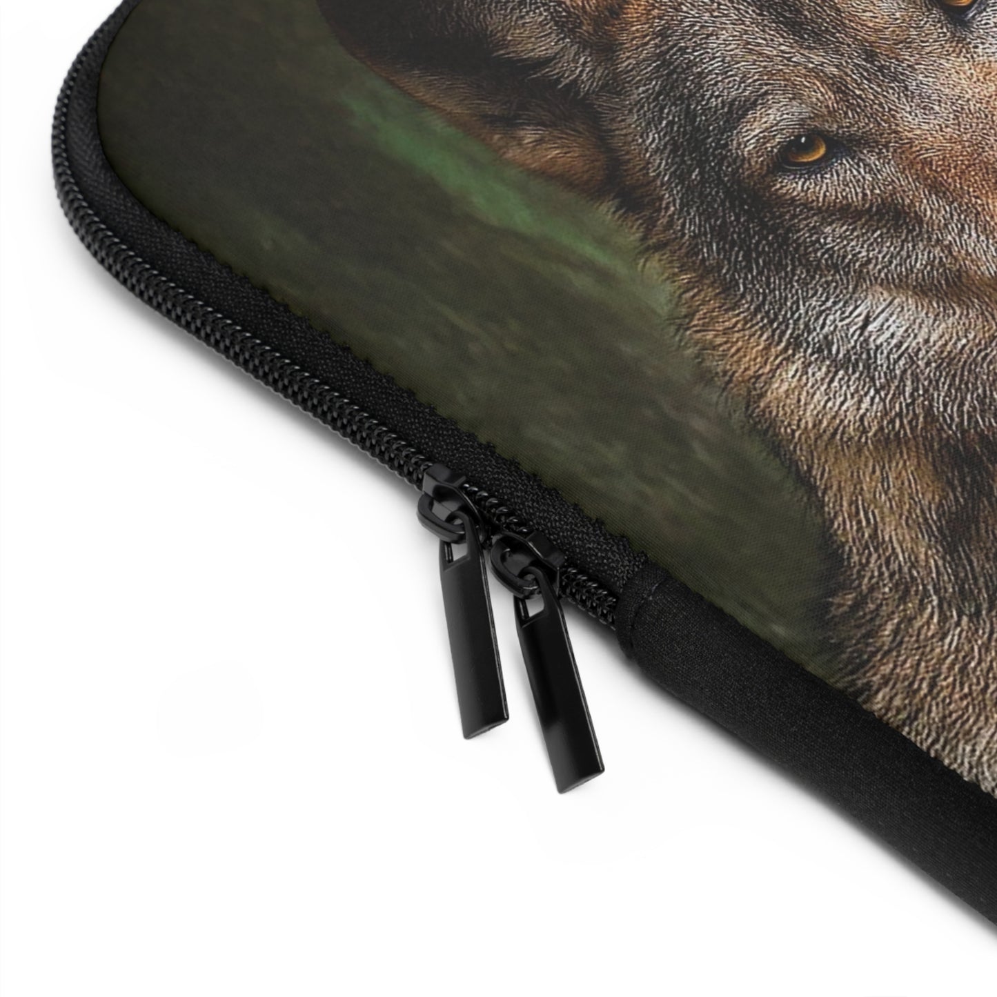 Wolf Laptop Sleeve - Wildlife Lover Gift, Cute Wolf Design, Stylish Tech Accessory, Nature-Inspired Sleeve, Perfect for Home Office