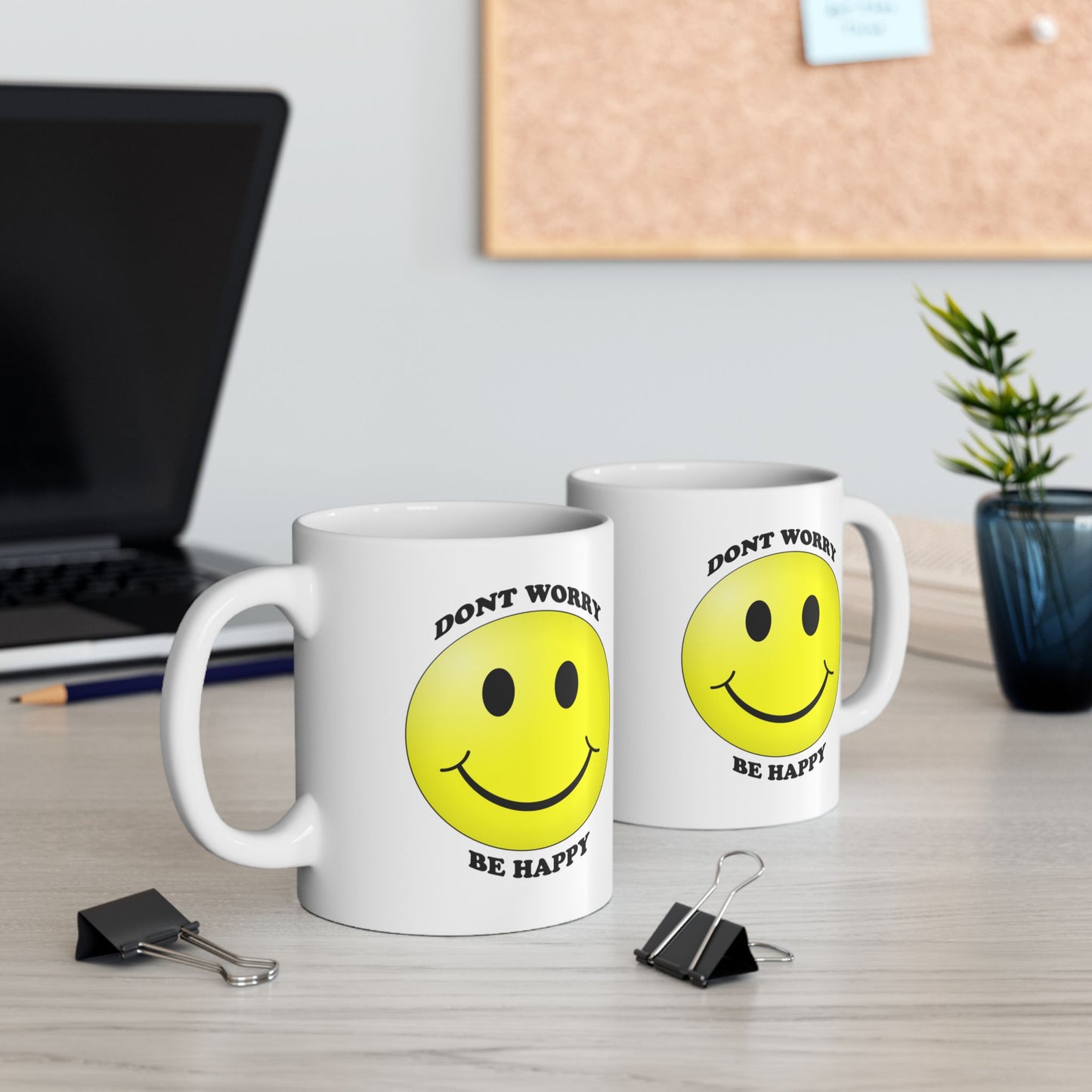 Cheerful Smile Ceramic Mug - Perfect Gift for Coffee Lovers, Birthday, Home Office, Friendship, Gift for Him or Her