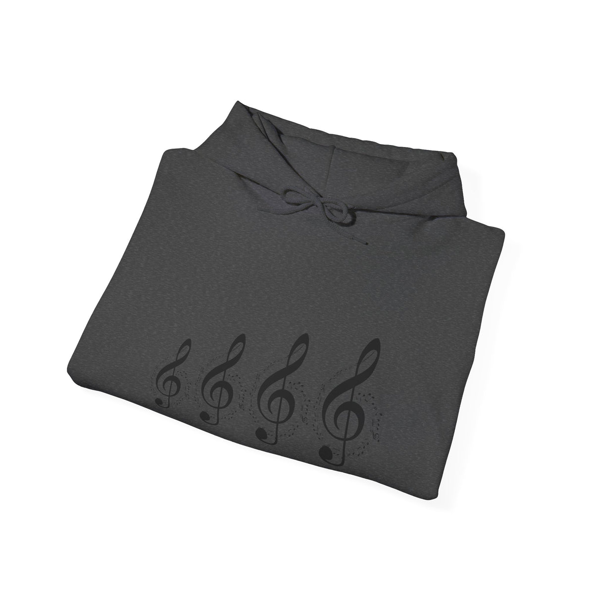 Treble Clef Hoodie – Minimal Music Note Graphic Sweatshirt for Musicians