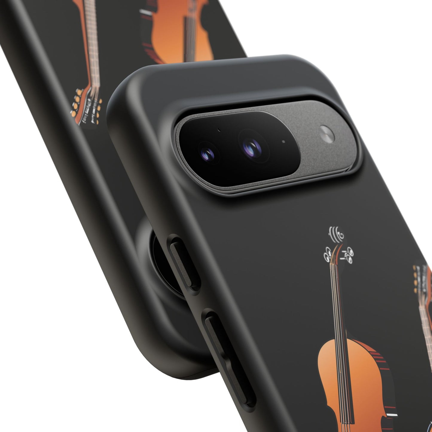 Musical Instrument Phone Case - Violin & Banjo Design, Music Lover Gift, Unique Phone Cover, Holiday Gift, Durable Tough Cases