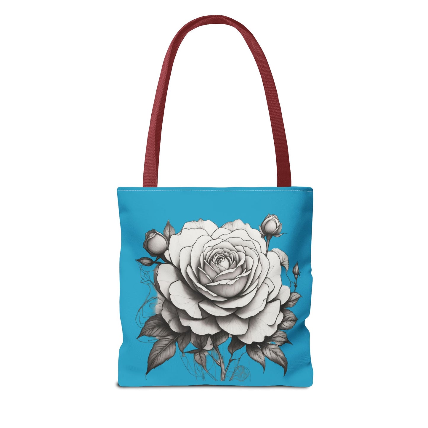 Elegant Floral Tote Bag with Roses, Chic Reusable Grocery Bag, Perfect Gift for Her, Stylish Handbag, Everyday Essentials