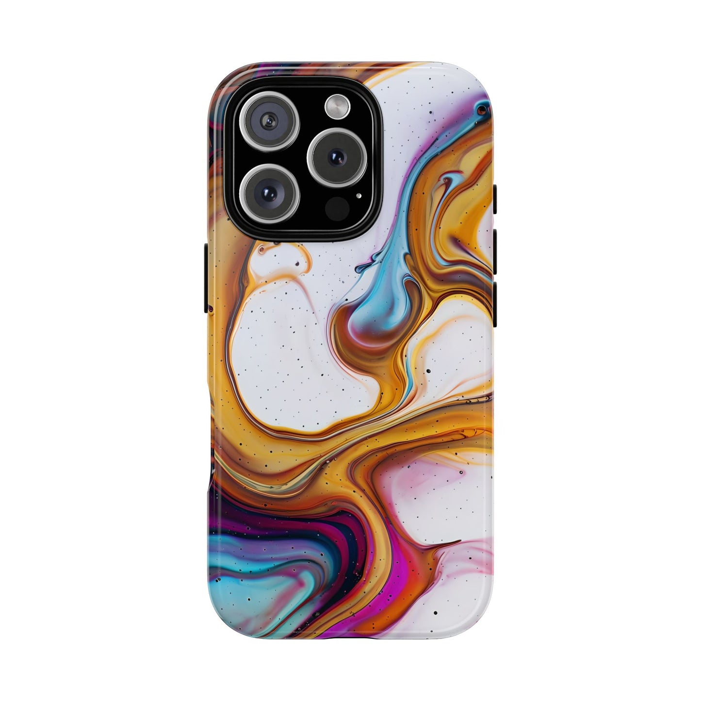 Artistic Phone Case, Tough Cases with Colorful Marble Design