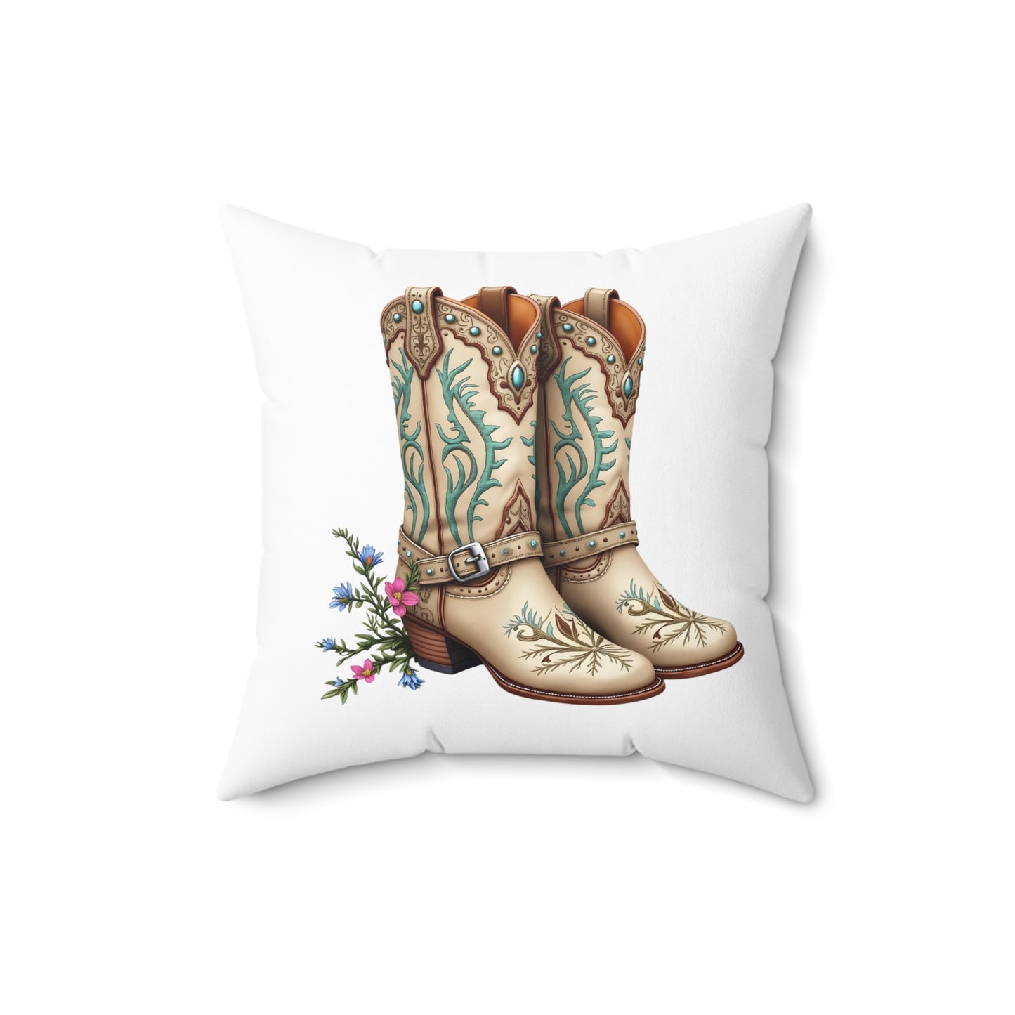 Rustic Cowboy Boots Pillow | Western Decor Cushion, Farmhouse Charm, Home Accent, Gift for Cowgirl, Country Decor
