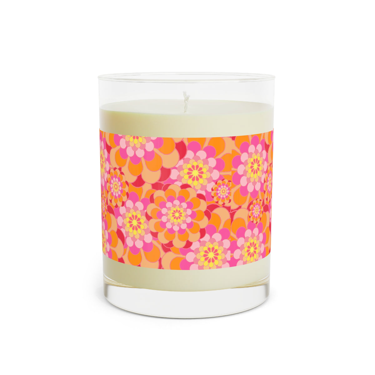 Vibrant Floral Scented Candle - Decorative Home Accent, Gift for Her, Relaxation Candle, Unique Wedding Favors, Aromatherapy Decor