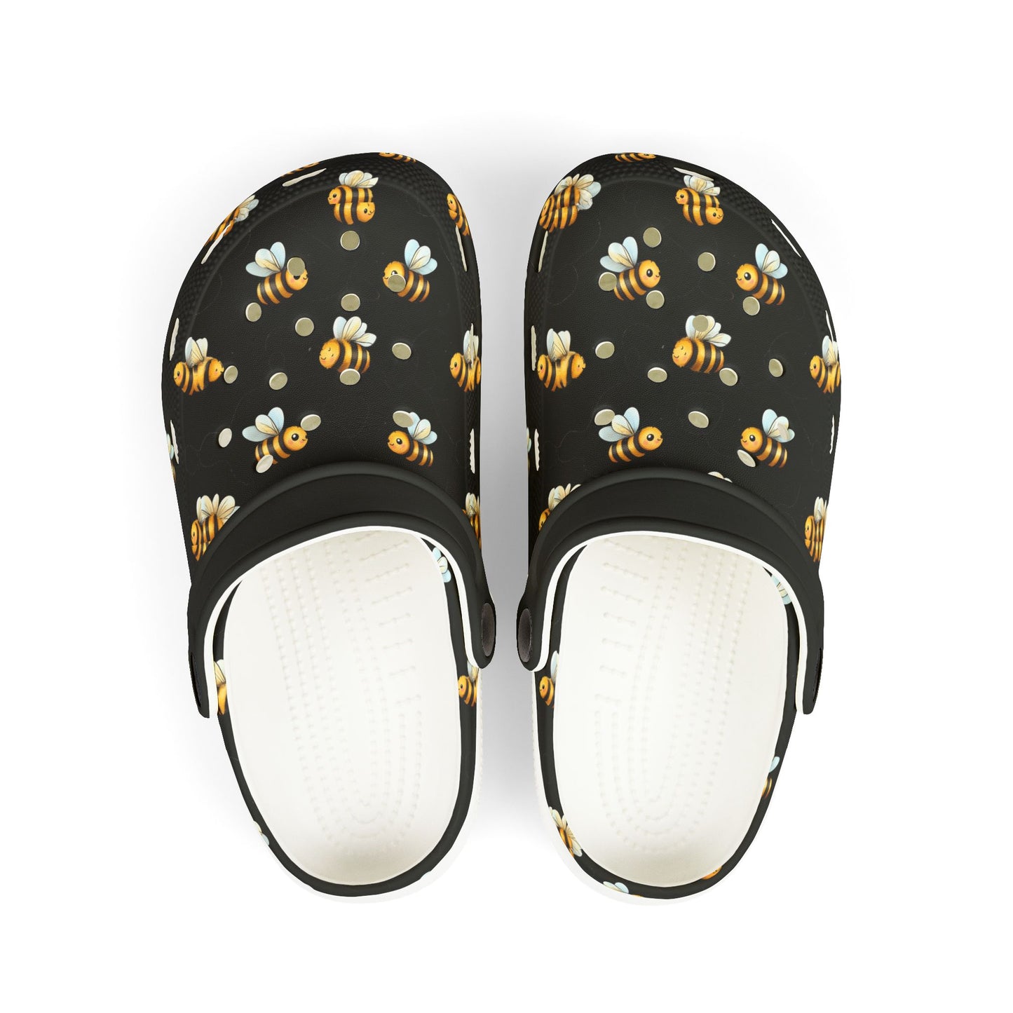 Bee-themed Kid's EVA Foam Clogs, Lightweight Comfort Shoes, Fun Summer Sandals, Durable Kids Footwear, Garden Party Accessories