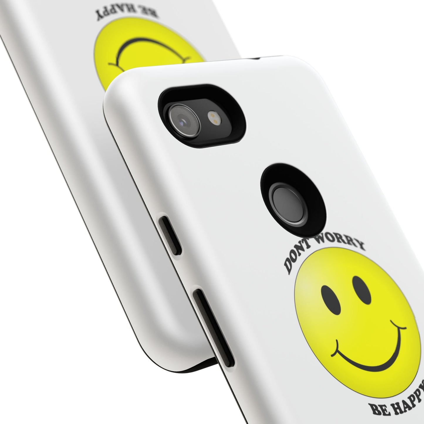 Happy Face Phone Case, Tough Cases, Don’t Worry, Be Happy, Cute Gift for Friends, Positive Vibes, Fun Mobile Accessories