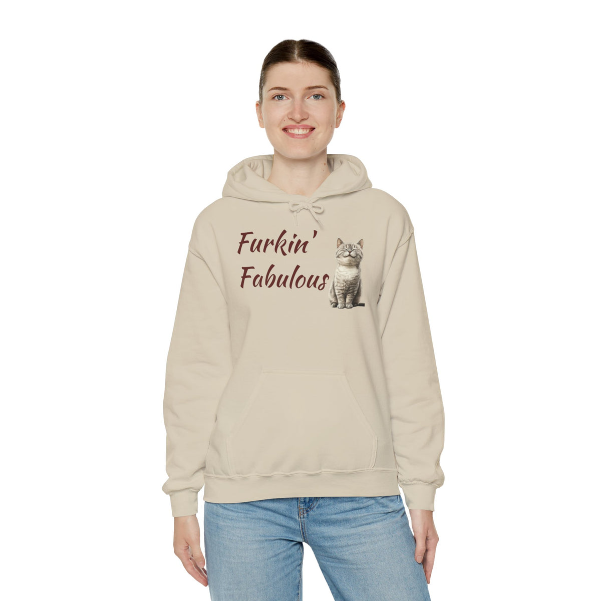 Furkin' Fabulous Cat Hoodie — Cute Kitten Graphic Sweatshirt