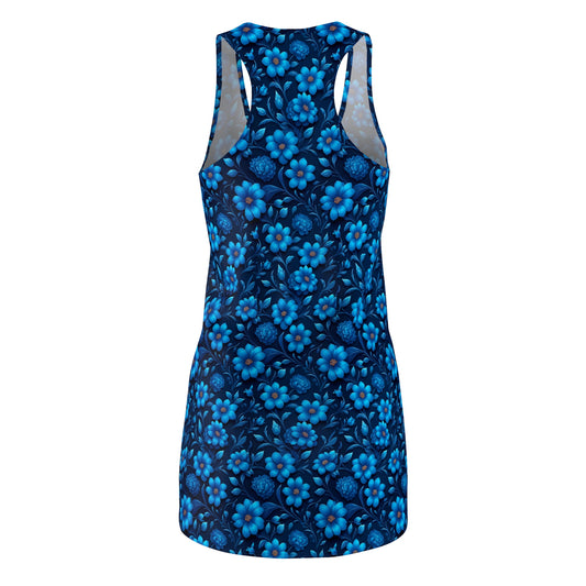 Floral Print Racerback Dress - Soft Summer Style, Perfect for Casual Outings, Beach Days, Parties, Festivals, and Everyday Wear