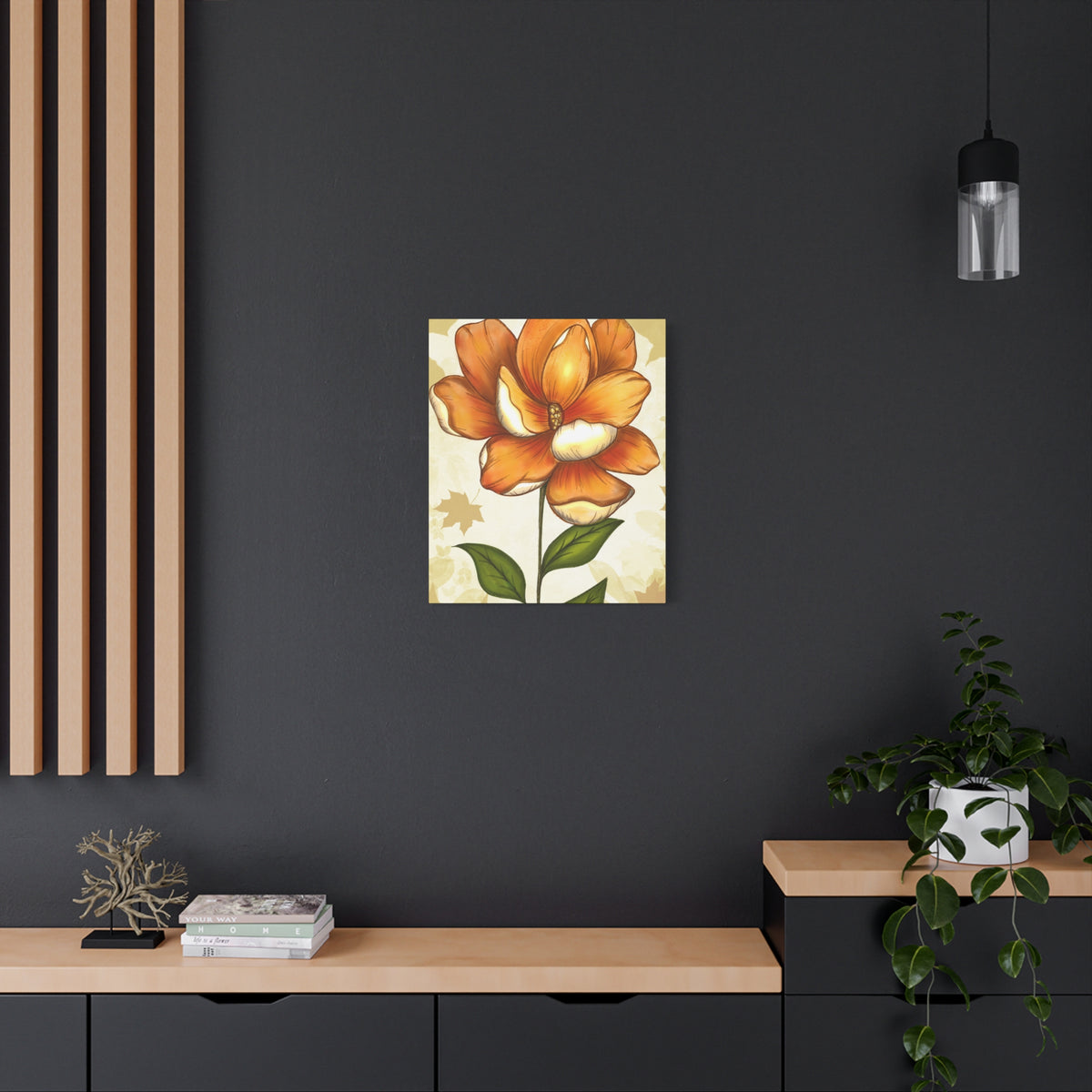 Copy of Matte Canvas, Stretched, 1.25" Tulips Pink and Purple Flowers