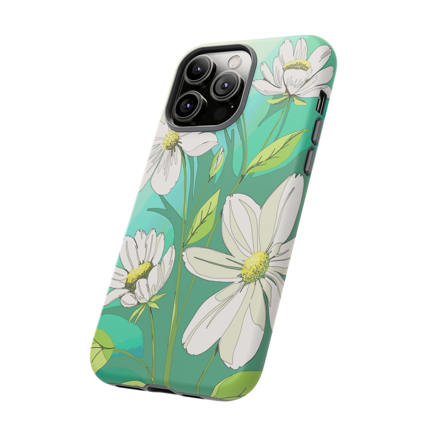 Floral Phone Case, Tough Cases, Flower Design, Nature Inspired, Eco-Friendly Cover, Unique Gift for Her, Spring Accessories