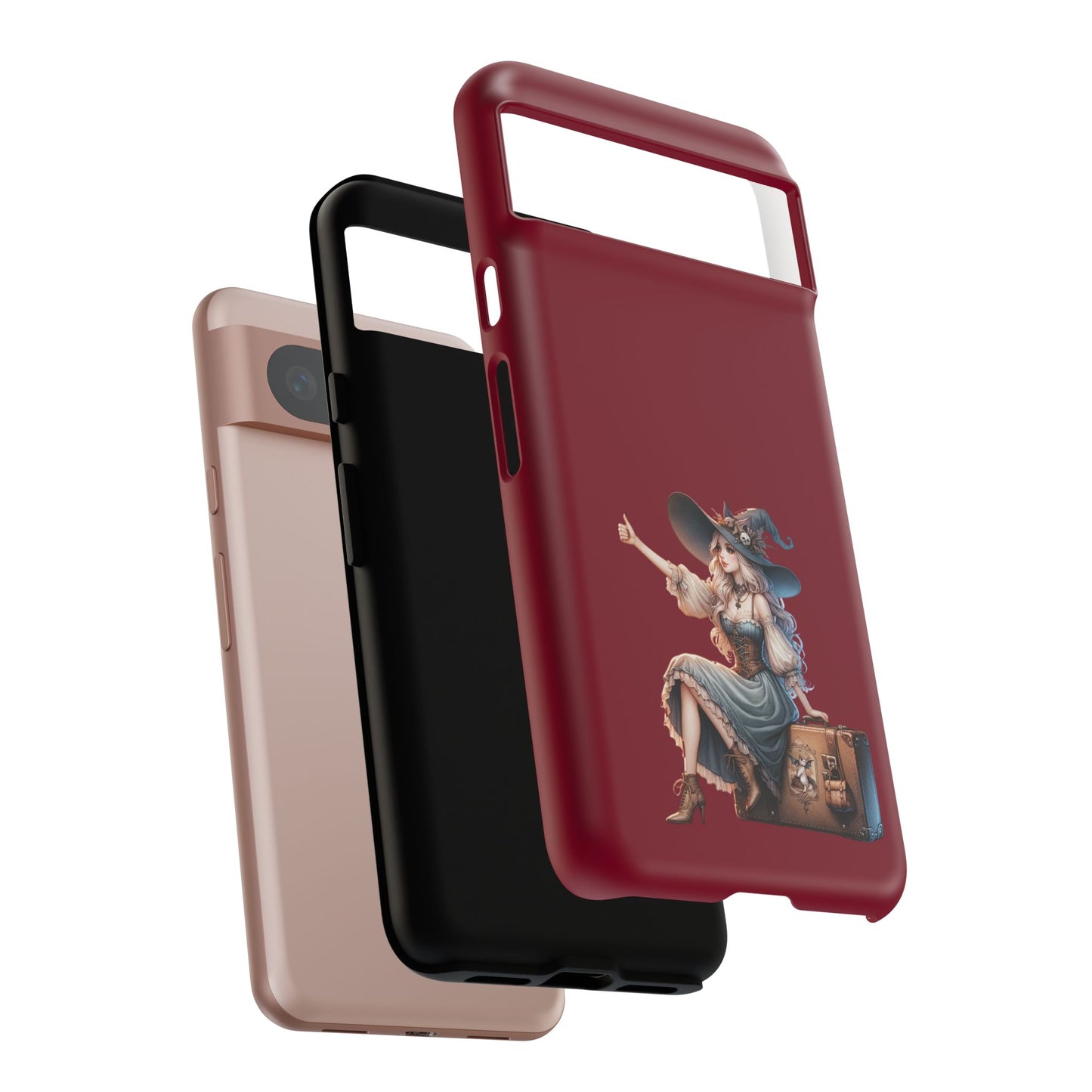 Witchy Phone Case - Magical, Durable - Halloween Gift, Cosplay Accessory, Cute Witch Design